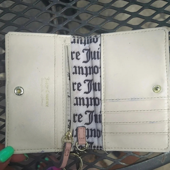 Juicy Couture Card Holder Wallet Key Chslain Key Ring - Picture 3 of 8